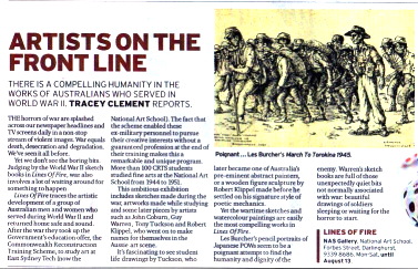 Sydney Morning Herald, Lines of Fire, National Art School